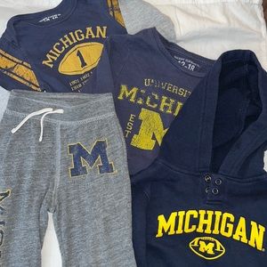 University of Michigan Baby Outfit